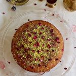 Semolina Cake with Rose Water and Pistachios