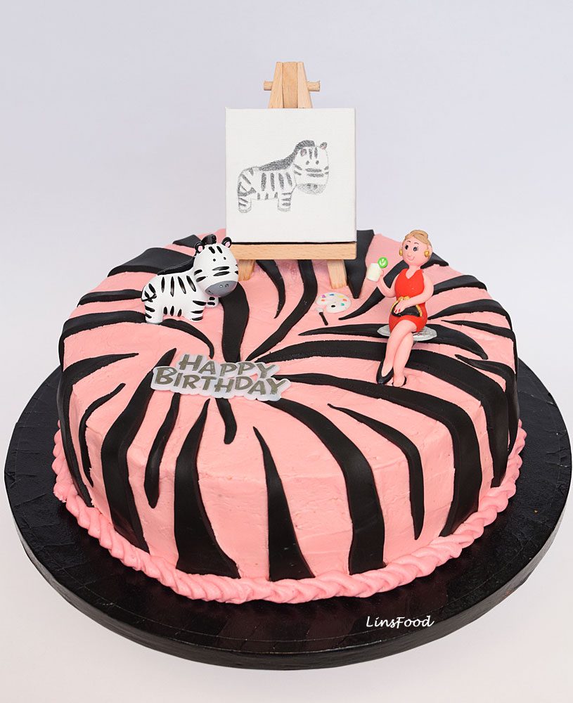 Pink Zebra Cake